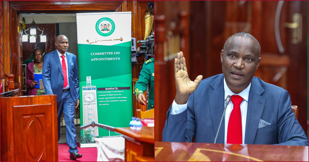 The National Treasury CS Nominee John Mbadiin the National Assembly.